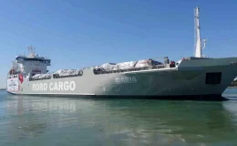 Türk Kızılay, STK’ların desteğiyle en büyük yardım gemisini Gazze’ye uğurladı