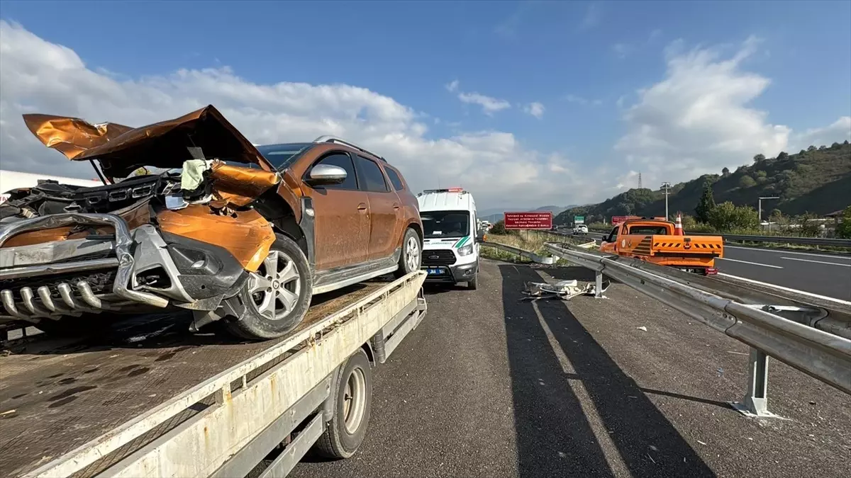 Düzce’de Zincirleme Kaza: 4 Yaralı
