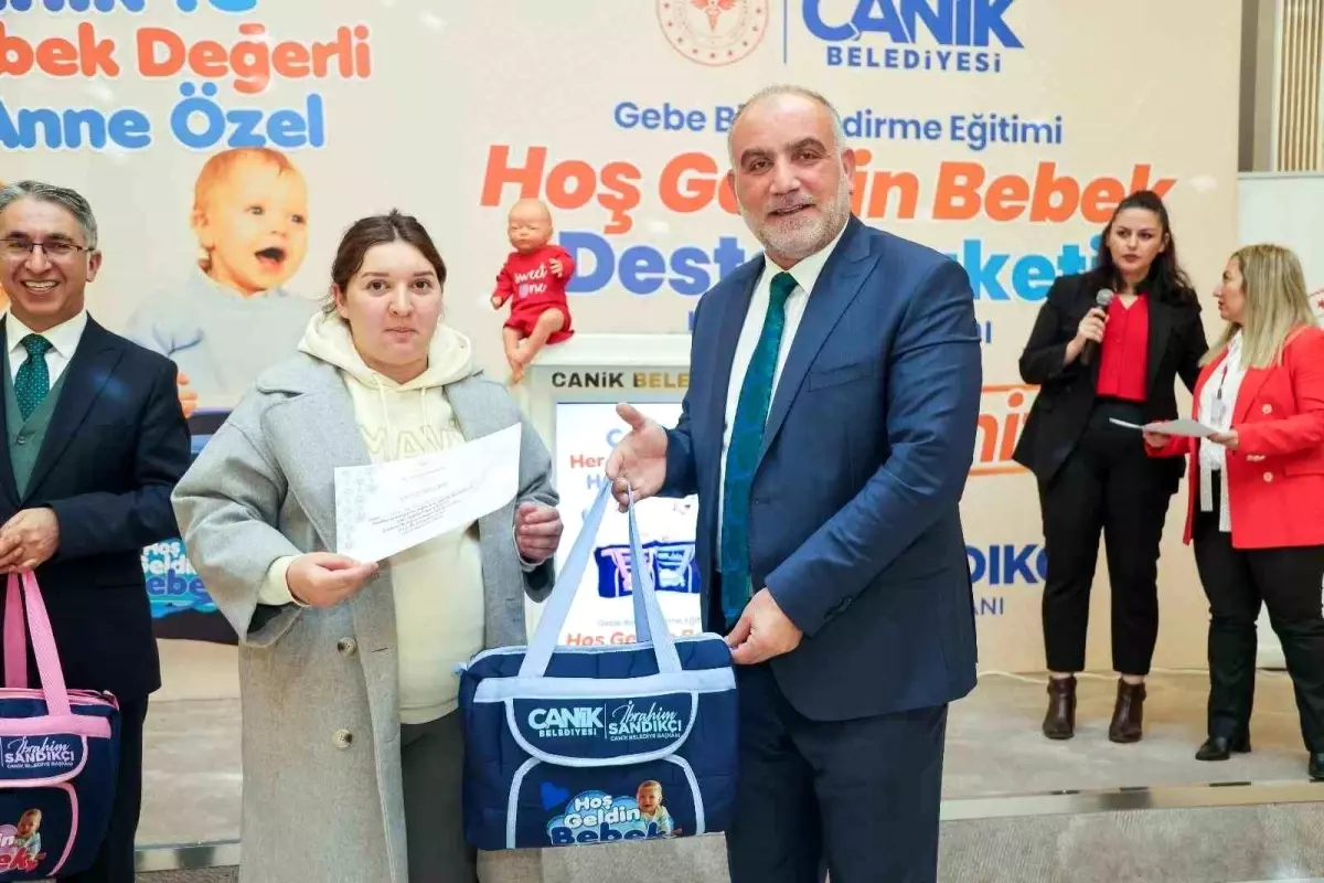 Canik Belediyesi’nden Anne Adaylarına Bebek Destek Paketi