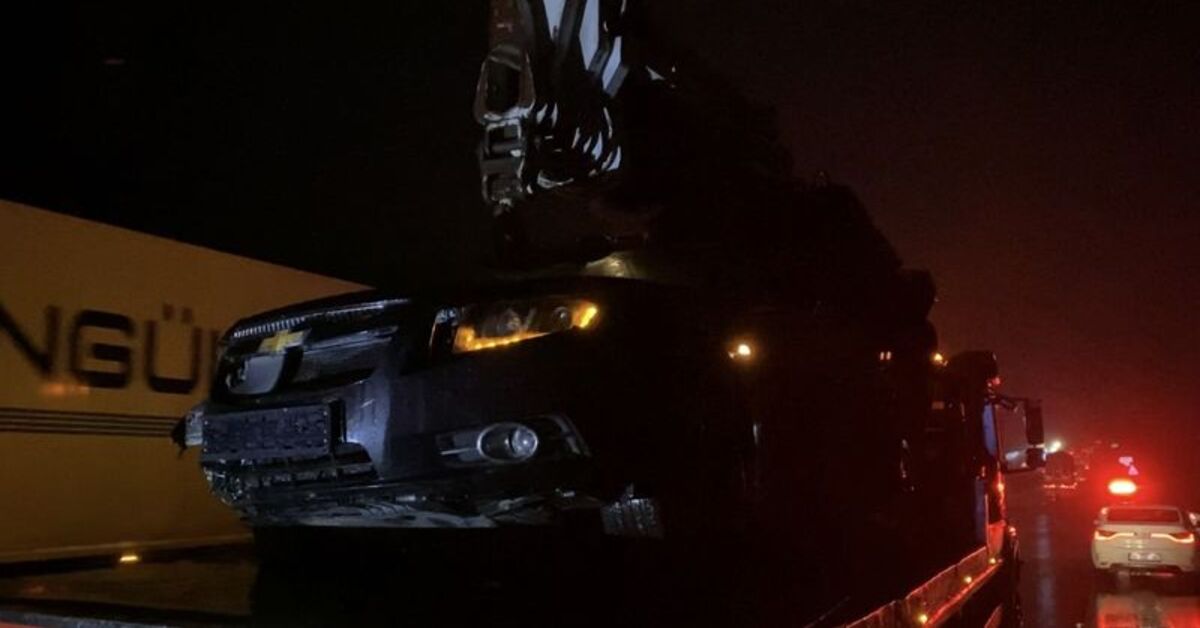 Sarıyer’de hasarlı kazaya karışan sürücü, otobüsün çarpması sonucu öldü