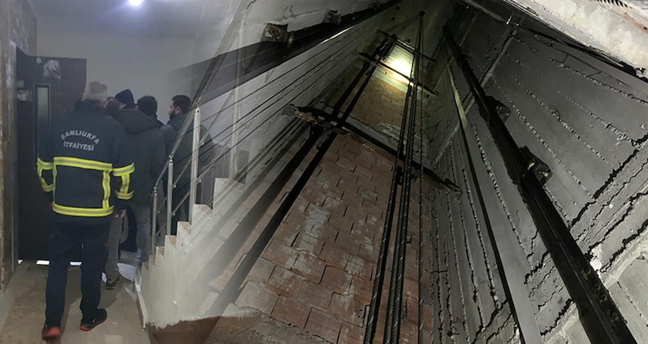 Şanlıurfa’da korku dolu anlar! Asansör 5’inci kattan düştü, 5 kişi yaralandı